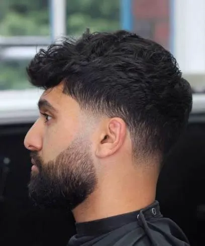 Textured crop at private barber studio in Brandon FL